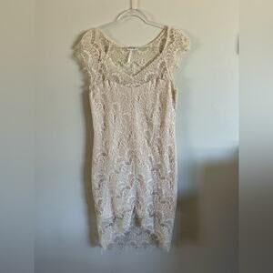 Free People Intimately Cream Lace Dress – Size L (8)